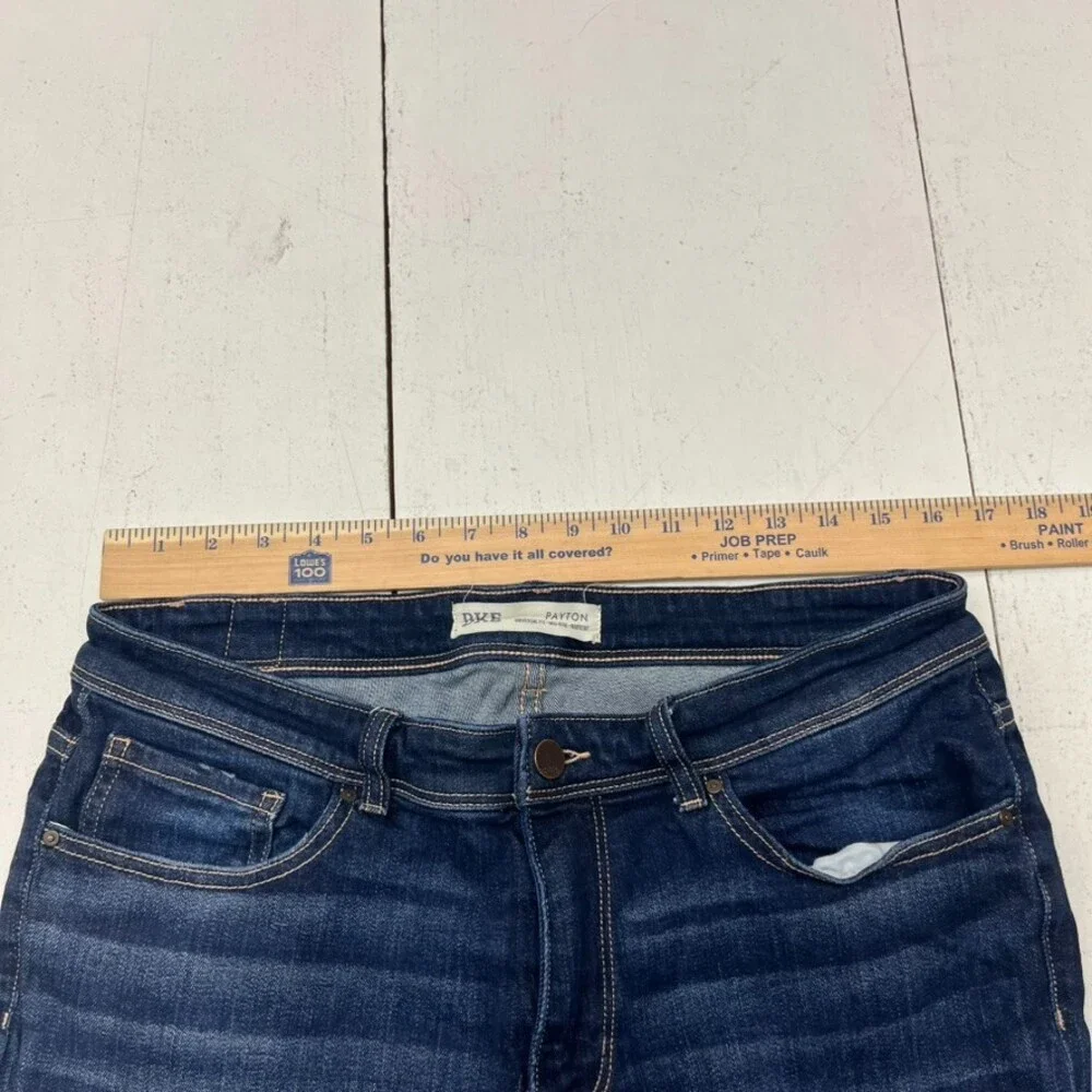 BKE Dark Wash Blue Payton Mid-Rise Bootcut Jeans Women's Size 32x30.5 Hemmed - Picture 4 of 8